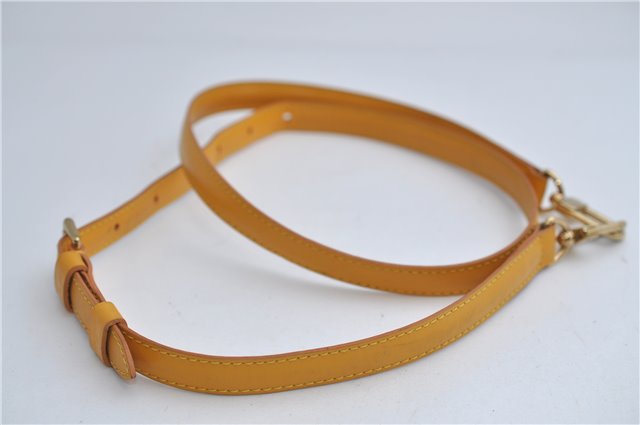 Authentic Louis Vuitton Leather Shoulder Strap Yellow 40.2-47.2