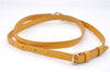 Authentic Louis Vuitton Leather Shoulder Strap Yellow 40.2-47.2" LV 1961F