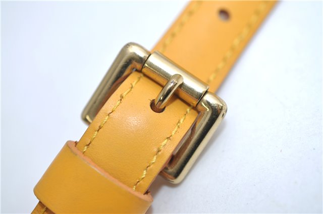 Authentic Louis Vuitton Leather Shoulder Strap Yellow 40.2-47.2