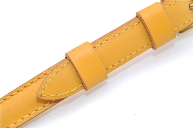 Authentic Louis Vuitton Leather Shoulder Strap Yellow 40.2-47.2