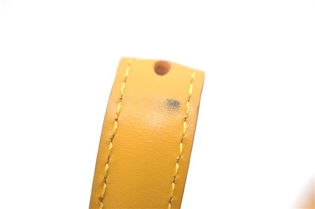 Authentic Louis Vuitton Leather Shoulder Strap Yellow 40.2-47.2