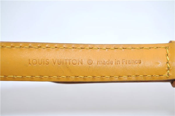 Authentic Louis Vuitton Leather Shoulder Strap Yellow 40.2-47.2" LV 1961F