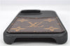 Authentic Louis Vuitton Monogram Bumper 12 12 Pro iPhone Case Black LV 1961G