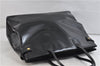 Authentic GUCCI Vintage Shoulder Tote Bag Enamel Black 1962D