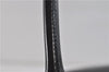 Authentic GUCCI Vintage Shoulder Tote Bag Enamel Black 1962D