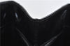 Authentic GUCCI Vintage Shoulder Tote Bag Enamel Black 1962D