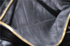 Authentic GUCCI Vintage Shoulder Tote Bag Enamel Black 1962D