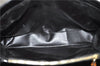 Authentic GUCCI Vintage Shoulder Tote Bag Enamel Black 1962D