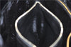 Authentic GUCCI Vintage Shoulder Tote Bag Enamel Black 1962D
