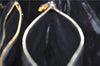 Authentic GUCCI Vintage Shoulder Tote Bag Enamel Black 1962D