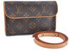 Auth Louis Vuitton Monogram Pochette Florentine Pouch Waist Bag M51855 LV 1963B