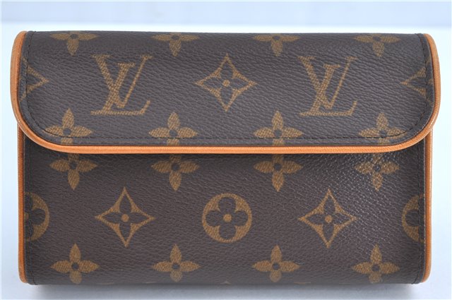 Auth Louis Vuitton Monogram Pochette Florentine Pouch Waist Bag M51855 LV 1963B