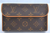 Auth Louis Vuitton Monogram Pochette Florentine Pouch Waist Bag M51855 LV 1963B