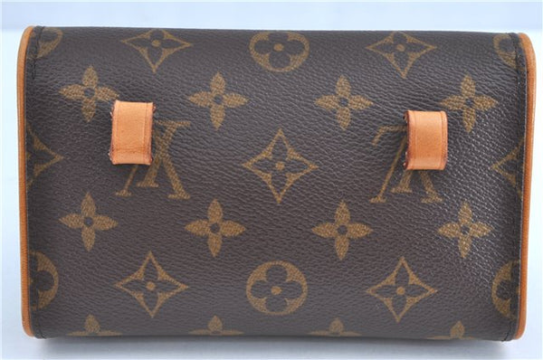 Auth Louis Vuitton Monogram Pochette Florentine Pouch Waist Bag M51855 LV 1963B