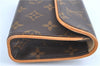 Auth Louis Vuitton Monogram Pochette Florentine Pouch Waist Bag M51855 LV 1963B