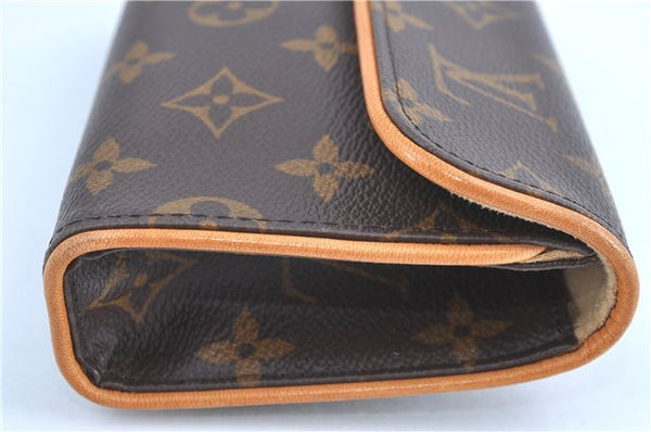 Auth Louis Vuitton Monogram Pochette Florentine Pouch Waist Bag M51855 LV 1963B