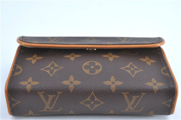 Auth Louis Vuitton Monogram Pochette Florentine Pouch Waist Bag M51855 LV 1963B