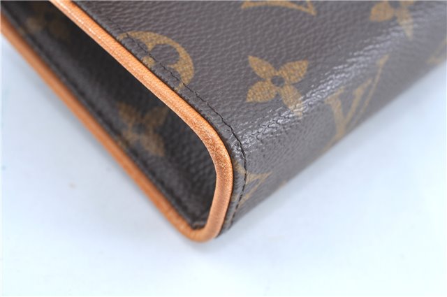 Auth Louis Vuitton Monogram Pochette Florentine Pouch Waist Bag M51855 LV 1963B