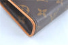 Auth Louis Vuitton Monogram Pochette Florentine Pouch Waist Bag M51855 LV 1963B