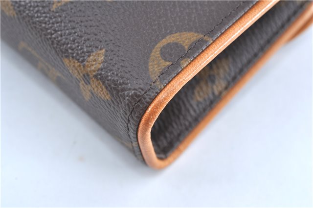 Auth Louis Vuitton Monogram Pochette Florentine Pouch Waist Bag M51855 LV 1963B