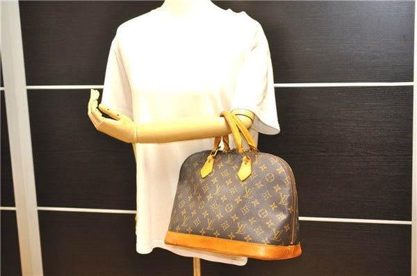 Authentic Louis Vuitton Monogram Alma Hand Bag Purse M51130 LV 1963G