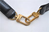 Authentic Louis Vuitton Leather Shoulder Strap Black 43.3-49.6" LV 1964F