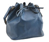 Authentic Louis Vuitton Epi Petit Noe Shoulder Drawstring Bag M44105 Blue 1964G