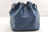 Authentic Louis Vuitton Epi Petit Noe Shoulder Drawstring Bag M44105 Blue 1964G