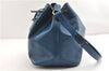 Authentic Louis Vuitton Epi Petit Noe Shoulder Drawstring Bag M44105 Blue 1964G
