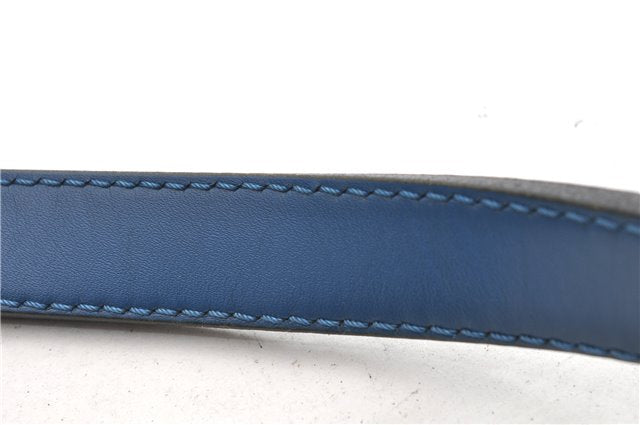 Authentic Louis Vuitton Epi Petit Noe Shoulder Drawstring Bag M44105 Blue 1964G