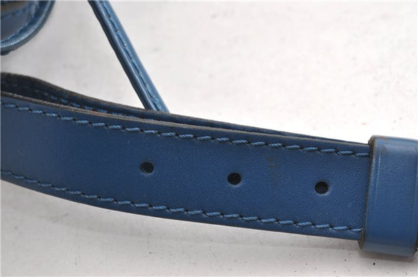 Authentic Louis Vuitton Epi Petit Noe Shoulder Drawstring Bag M44105 Blue 1964G