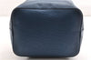 Authentic Louis Vuitton Epi Petit Noe Shoulder Drawstring Bag M44105 Blue 1964G