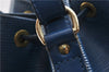 Authentic Louis Vuitton Epi Petit Noe Shoulder Drawstring Bag M44105 Blue 1964G
