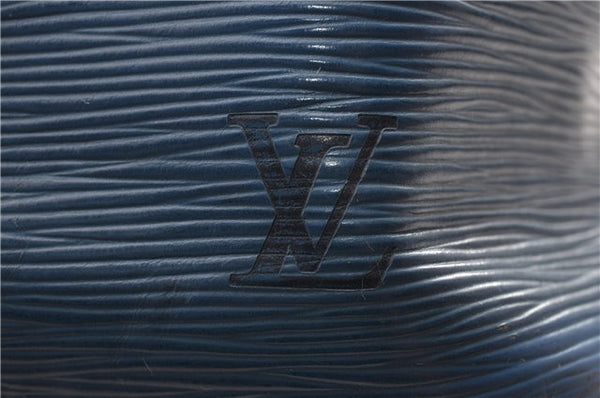 Authentic Louis Vuitton Epi Petit Noe Shoulder Drawstring Bag M44105 Blue 1964G