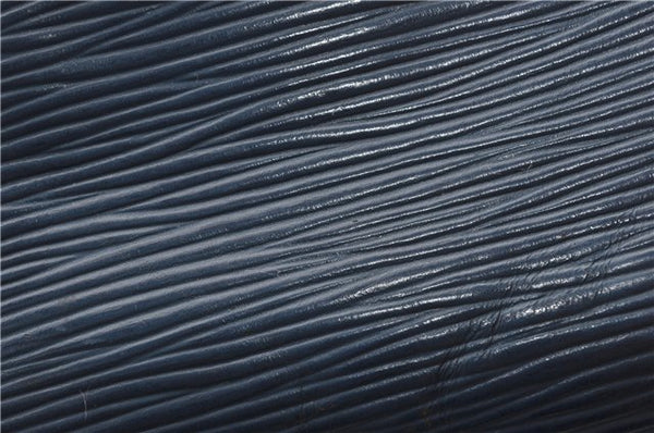 Authentic Louis Vuitton Epi Petit Noe Shoulder Drawstring Bag M44105 Blue 1964G