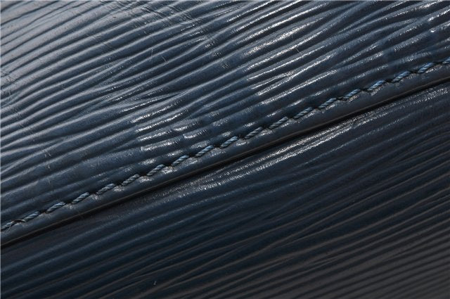 Authentic Louis Vuitton Epi Petit Noe Shoulder Drawstring Bag M44105 Blue 1964G