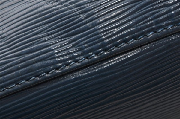 Authentic Louis Vuitton Epi Petit Noe Shoulder Drawstring Bag M44105 Blue 1964G