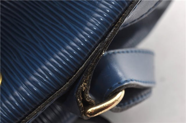 Authentic Louis Vuitton Epi Petit Noe Shoulder Drawstring Bag M44105 Blue 1964G