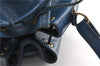Authentic Louis Vuitton Epi Petit Noe Shoulder Drawstring Bag M44105 Blue 1964G