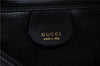 Authentic GUCCI Vintage Bamboo Shoulder Hand Bag Purse Leather Black 1965D