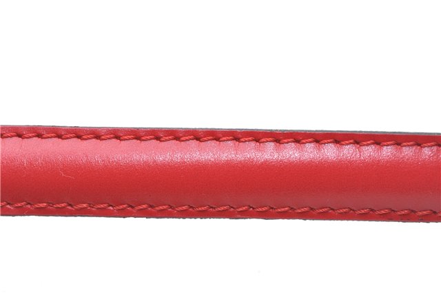 Authentic Louis Vuitton Leather Shoulder Strap Red 40.2-47.2