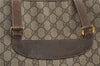 Auth GUCCI Web Sherry Line Shoulder Shoulder Tote Bag GG PVC Leather Brown 1968D