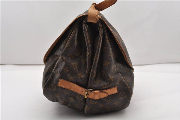 Authentic Louis Vuitton Monogram Saumur 35 Shoulder Cross Bag M42254 LV 1968G