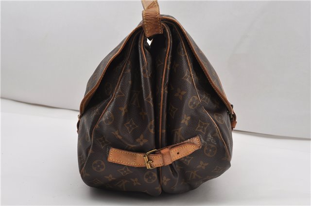 Authentic Louis Vuitton Monogram Saumur 35 Shoulder Cross Bag M42254 LV 1968G