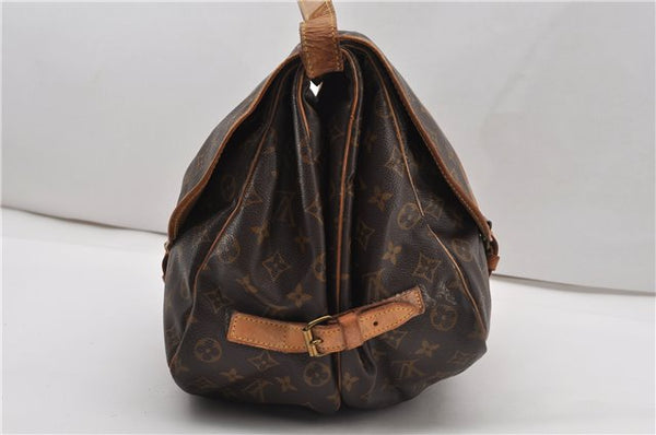 Authentic Louis Vuitton Monogram Saumur 35 Shoulder Cross Bag M42254 LV 1968G
