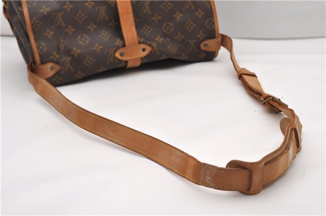 Authentic Louis Vuitton Monogram Saumur 35 Shoulder Cross Bag M42254 LV 1968G