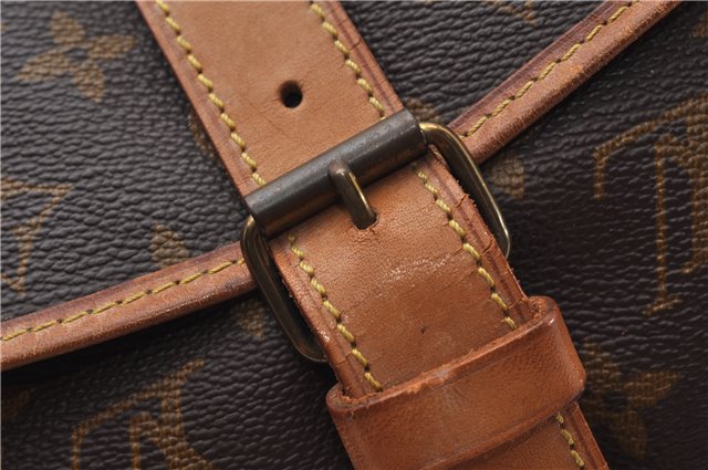 Authentic Louis Vuitton Monogram Saumur 35 Shoulder Cross Bag M42254 LV 1968G