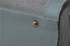 Authentic GUCCI Bamboo Tote Hand Bag Suede Leather Light Blue Junk 1969D