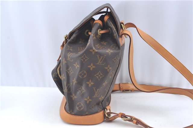 Authentic Louis Vuitton Monogram Montsouris MM Backpack M51136 LV 1970G