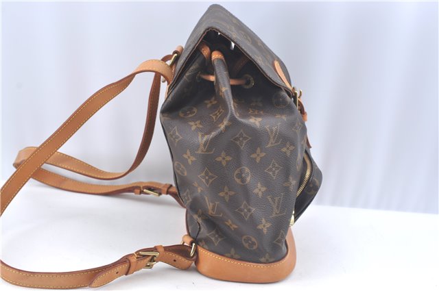 Authentic Louis Vuitton Monogram Montsouris MM Backpack M51136 LV 1970G